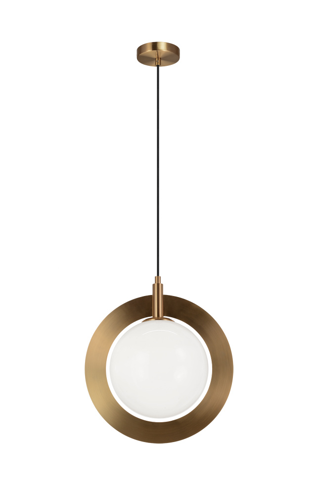 Astro Aged Gold Brass Pendant