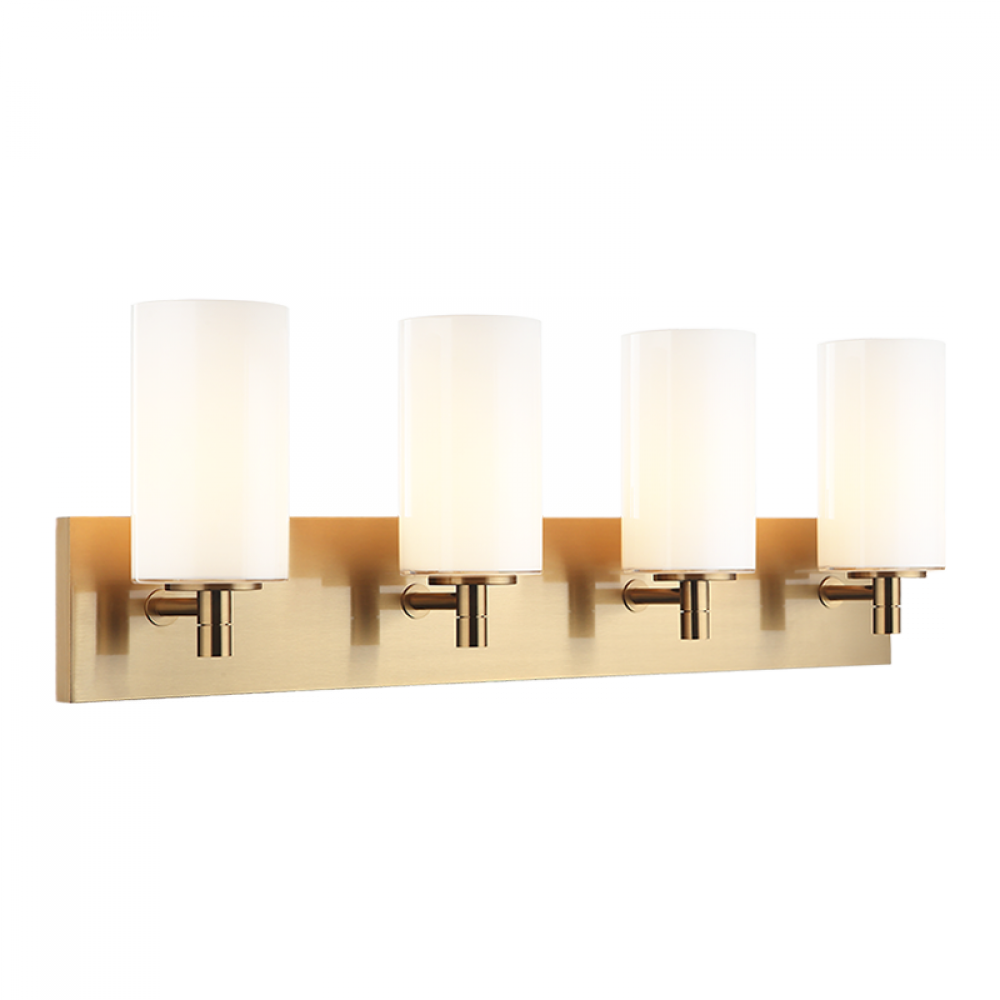 Candela Aged Gold Brass Wall Sconce