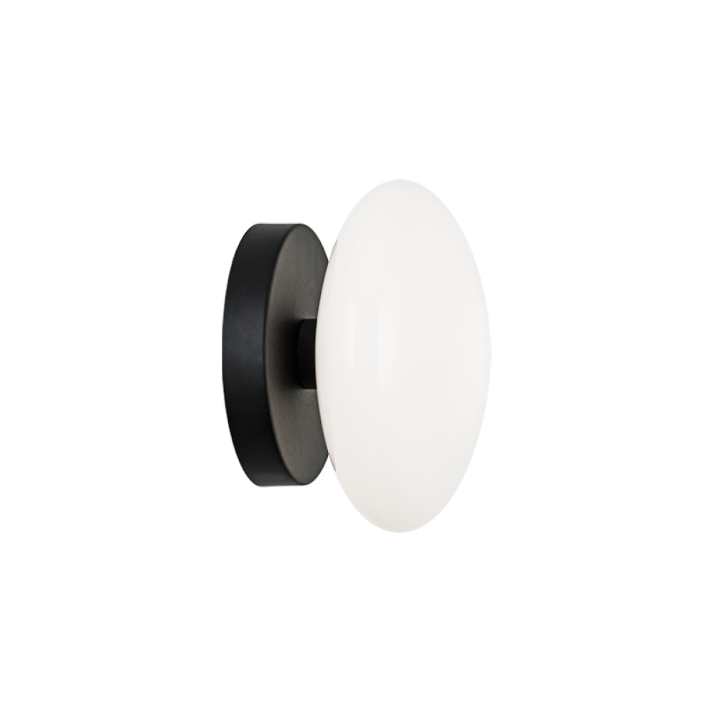 Pearlesque Matte Black Wall Sconce