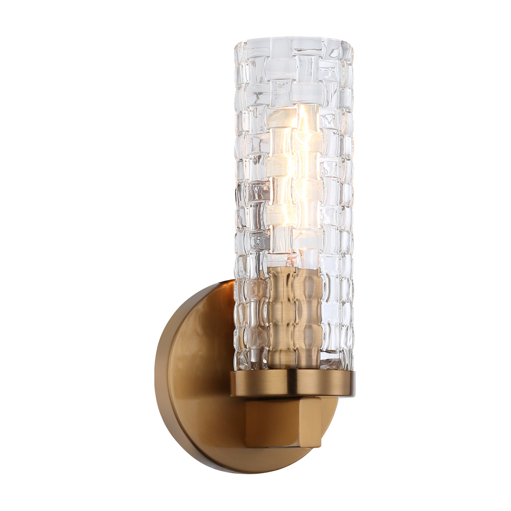 Weaver Aged Gold Brass Wall Sconce