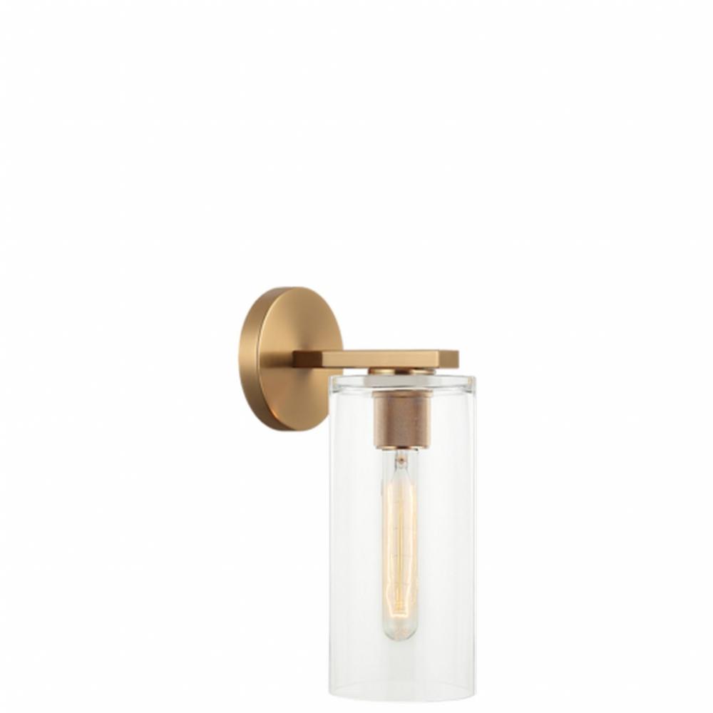 Lincoln Aged Gold Brass Wall Sconce