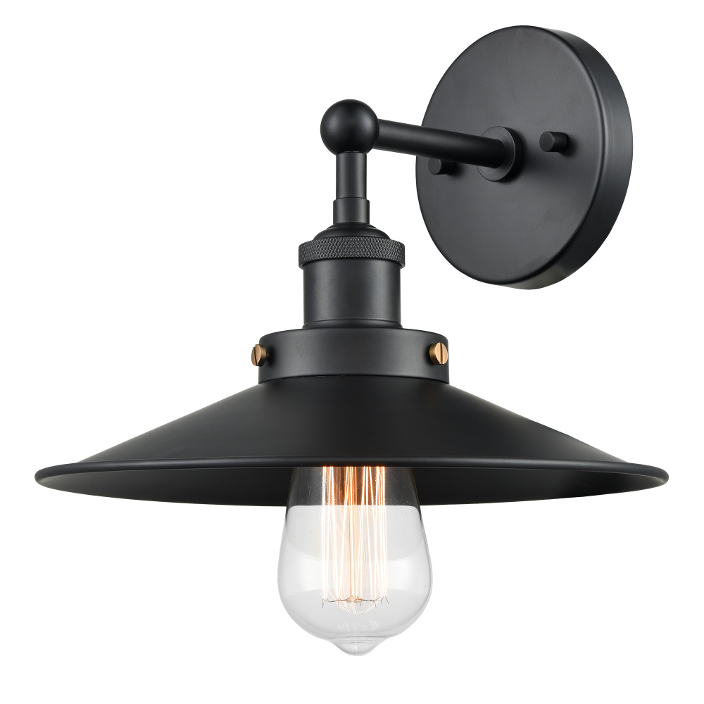 Bulstrode's Workshop Black Wall Sconce