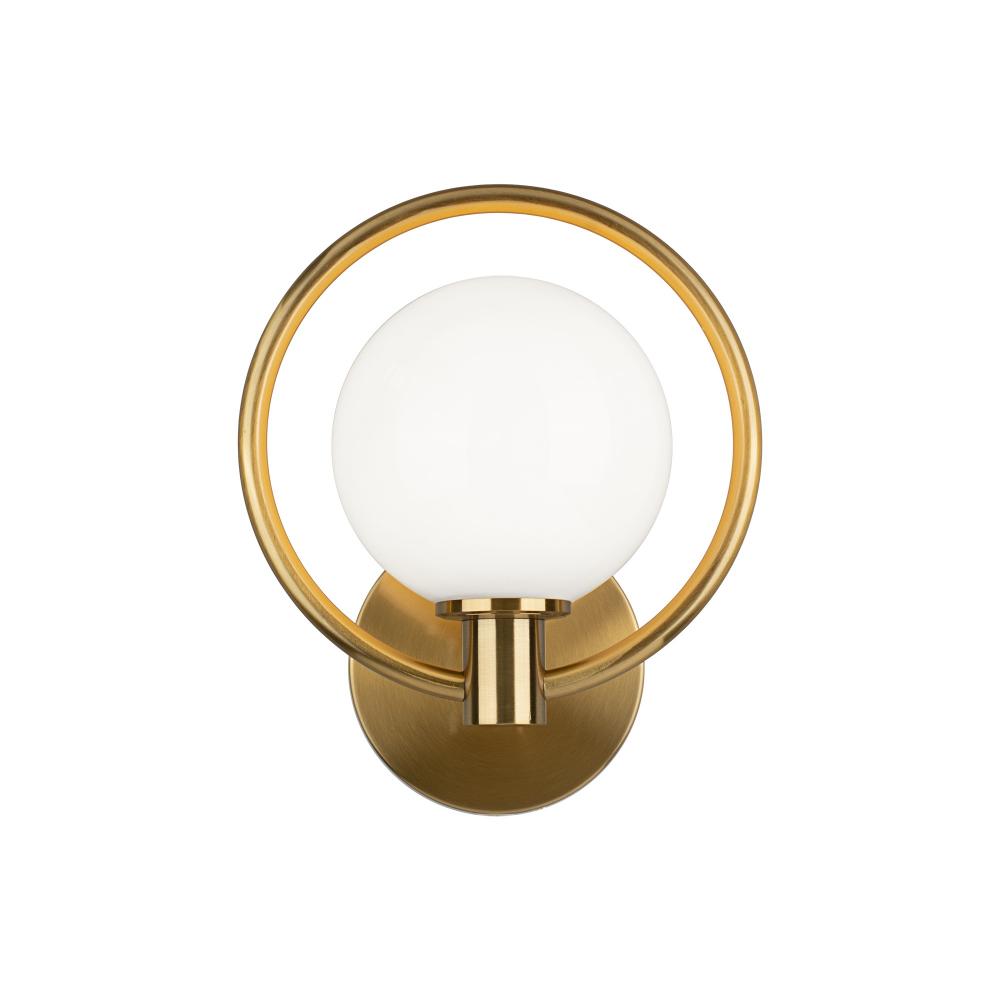 Averley Aged Gold Brass Wall Sconce