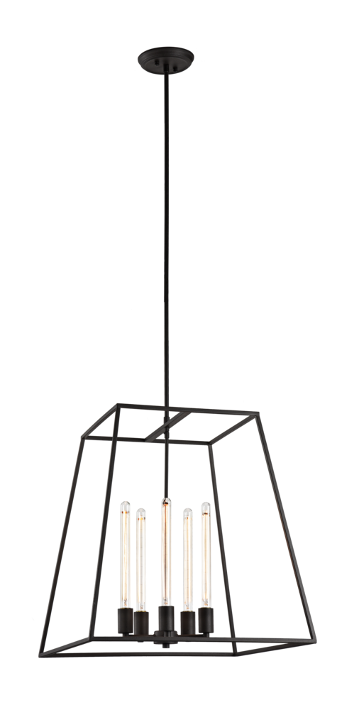 Candor Rusty Black Chandelier