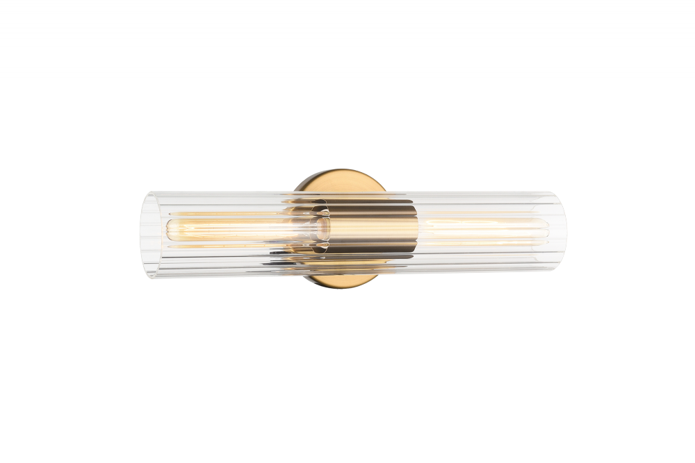 Odette Aged Gold Brass Wall Sconce