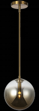 Matteo Lighting C70711AGAG - Averley Aged Gold Brass Pendant
