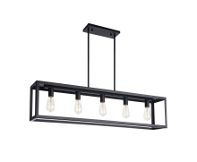 Matteo Lighting C76005BK - Flare Black Chandelier
