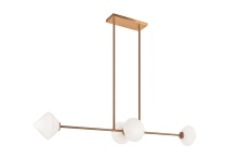 Matteo Lighting C81744AGOP - Novo Aged Gold Brass Pendant