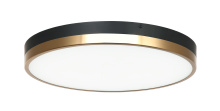 Matteo Lighting M15302BKAG - Tone Black, Aged Gold Brass Ceiling Mount