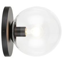 Matteo Lighting WX06011BKCL - Cosmo Black Wall Sconce / Ceiling Mount
