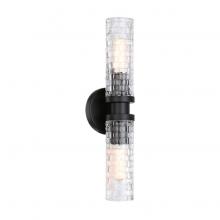 Matteo Lighting W32112BK - Weaver Black Wall Sconce