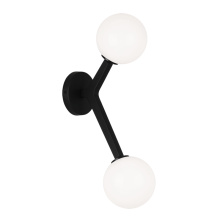 Matteo Lighting W81502BKOP - Rami Black Wall Sconce