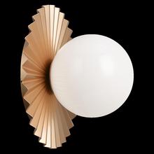 Matteo Lighting WX83111MGOP - Modern Ruff Matte Gold Wall Sconce / Ceiling Mount