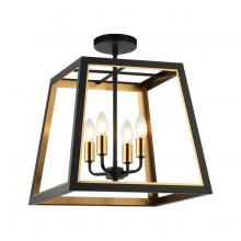 Matteo Lighting X72104MBAG - Rosalie Matte Black Ceiling Mount