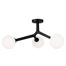 Matteo Lighting X81503BKOP - Rami Black Ceiling Mount