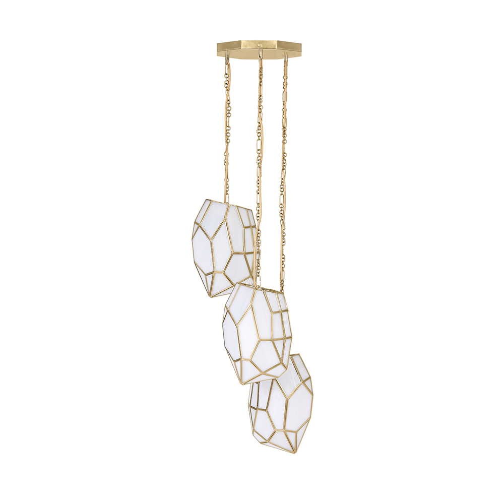 HEERA, 3LT CHANDELIER, GOLD