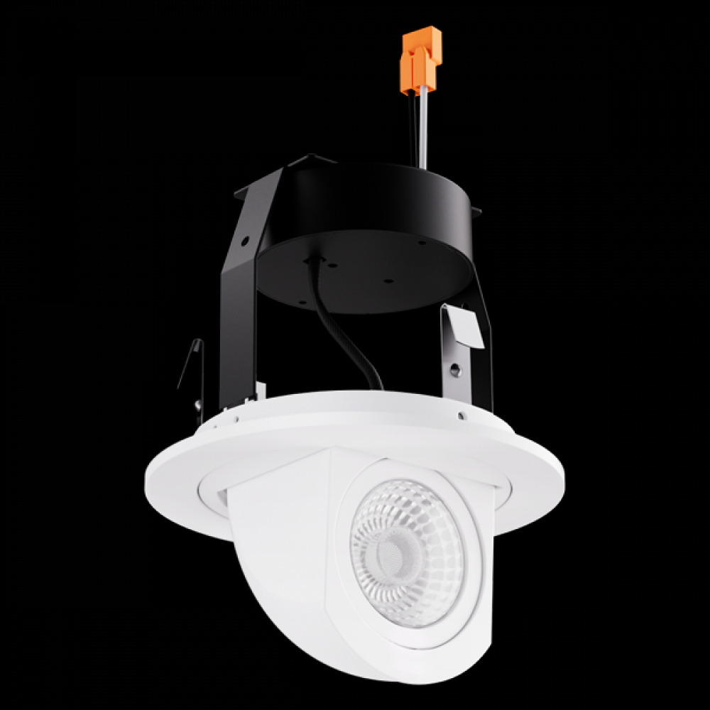 DISCON 4" LED ADJ TRM 0-90 840LM DIM 27K