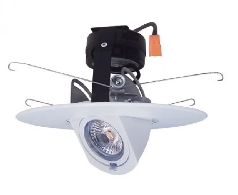 DISCON 6" LED ADJ TRM 0-90 840LM DIM 27K