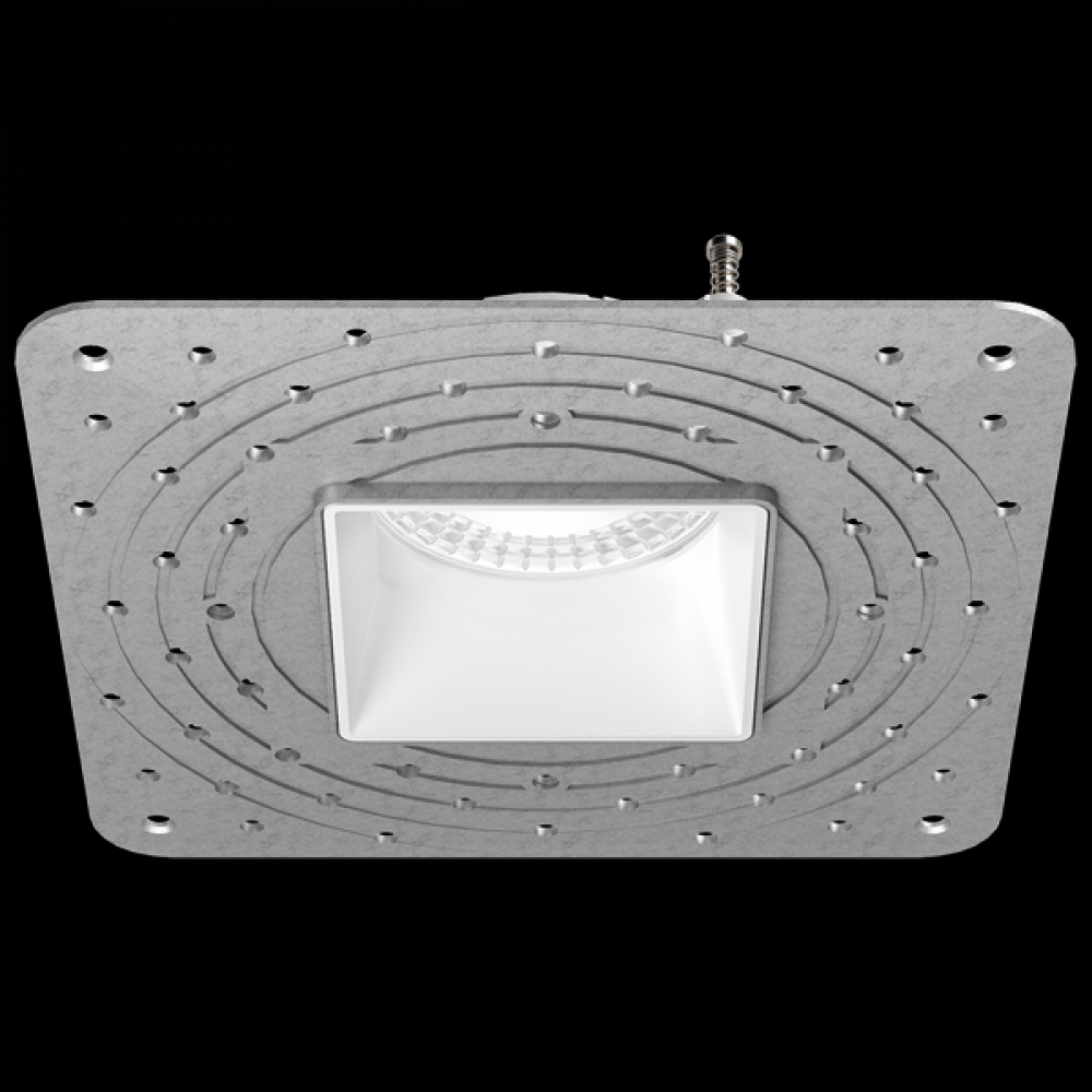 Pex 3" Square Adjustable Trimless Smooth Reflector Trim