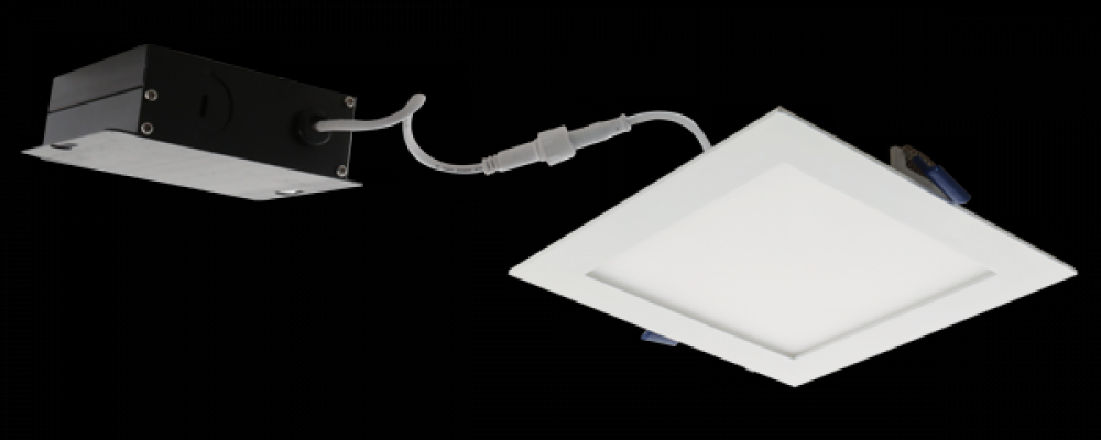 4" SQR LED PANEL LGT 9W 500LMN DIM 4K