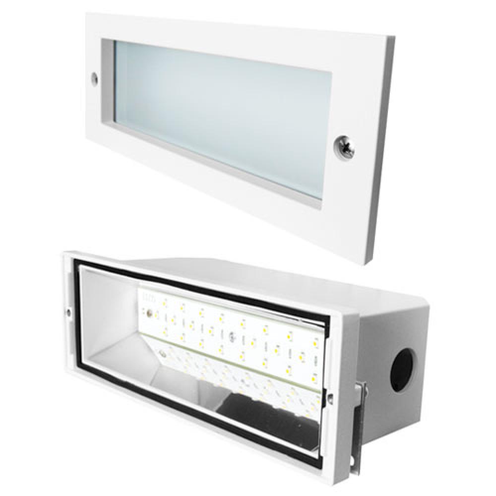 DIECAST LED STP LGT W/FRSTD LENS 12W