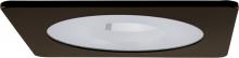 Elco Lighting EL2415BZ - 4" Square Shower Trim with Frosted Pinhole Lens