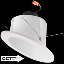Elco Lighting EL715CT5W - 6" SLP CLNG RFLCTR INSRT GMBL 1050LM 5CCT