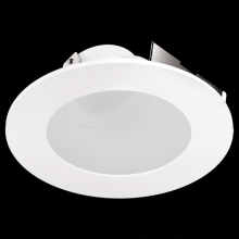 Elco Lighting ELK4349W - 4? Universal Sloped Ceiling Koto Trim with Frosted Lens