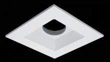 Elco Lighting ELK4716BZ - 4" SQUARE BAFFLE FOR KOTO SYSTEM