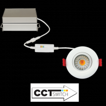 Elco Lighting ERT318CT5BZ - 3" 8W 600LM LED GIMBAL 5CCT
