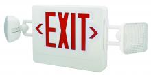 Elco Lighting EE97HR - DISCON COMBO EXIT & EMERGENCY RED