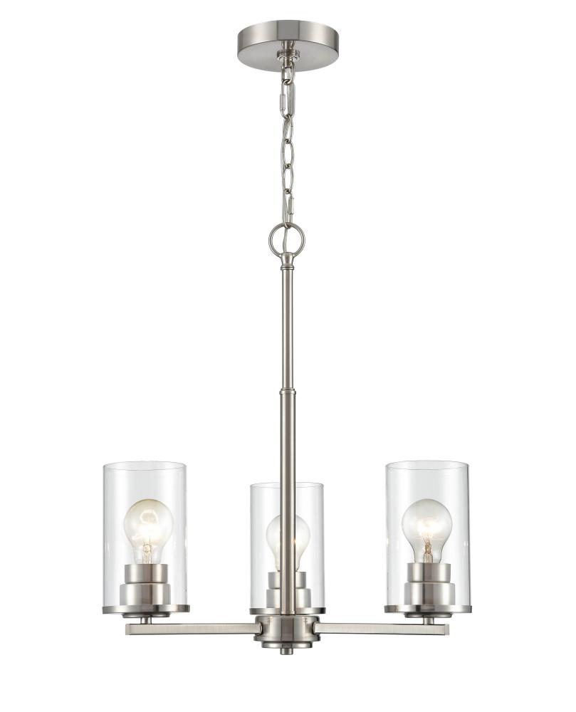 Verlana 19" Wide 3-Light Chandelier - Modern Gold
