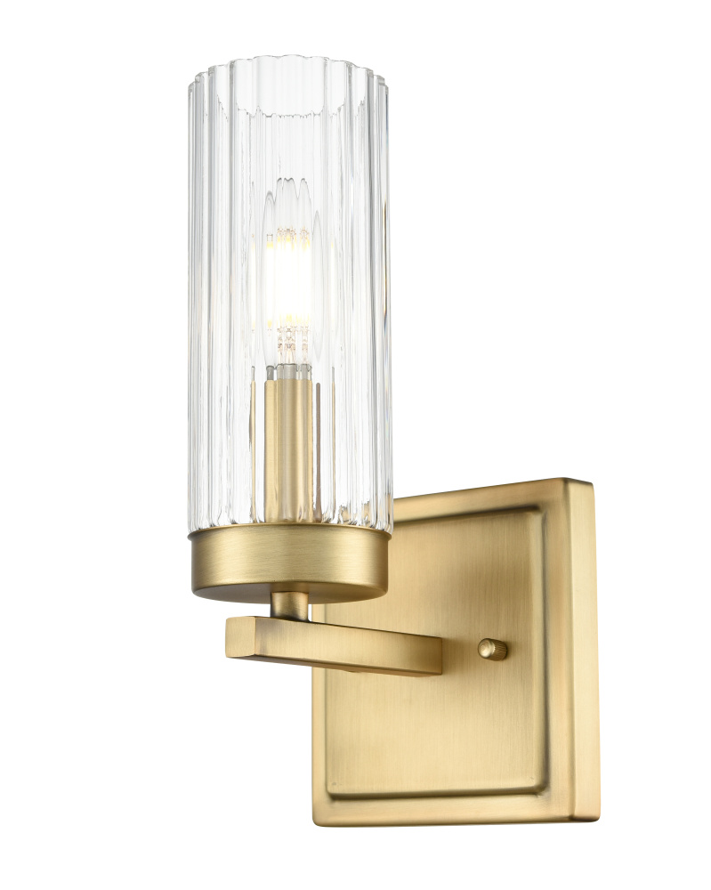 Iversen 5" Wide 1-Light Vanity - Vintage Brass