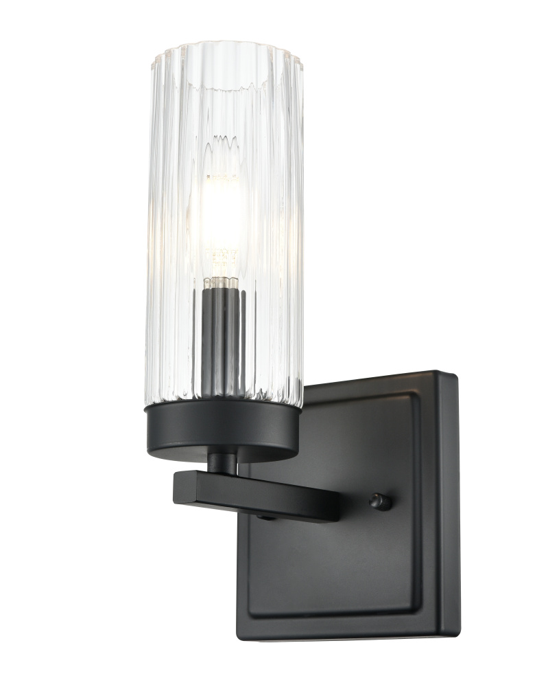 Iversen 5" Wide 1-Light Vanity - Matte Black