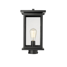 Millennium 4124-PBK - Bowton 1-Light Outdoor Post Lantern Powder Coated Black