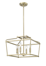 Millennium 19104-VB - Nellita 16" Wide 4-Light Pendant - Vintage Brass