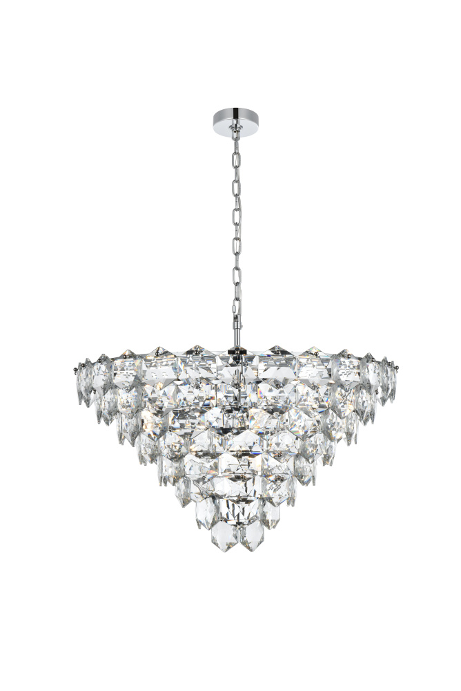 Pendant D32"H18"L15 Chrome