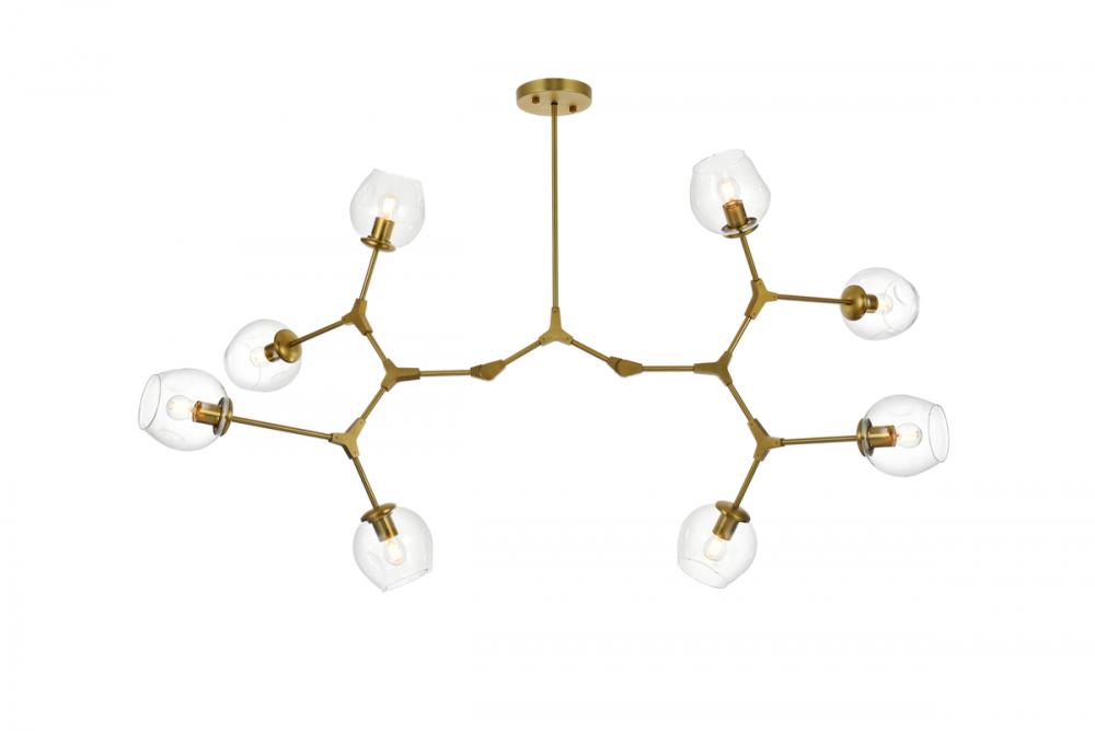 Cavoli 61 Inch Chandelier in Brass