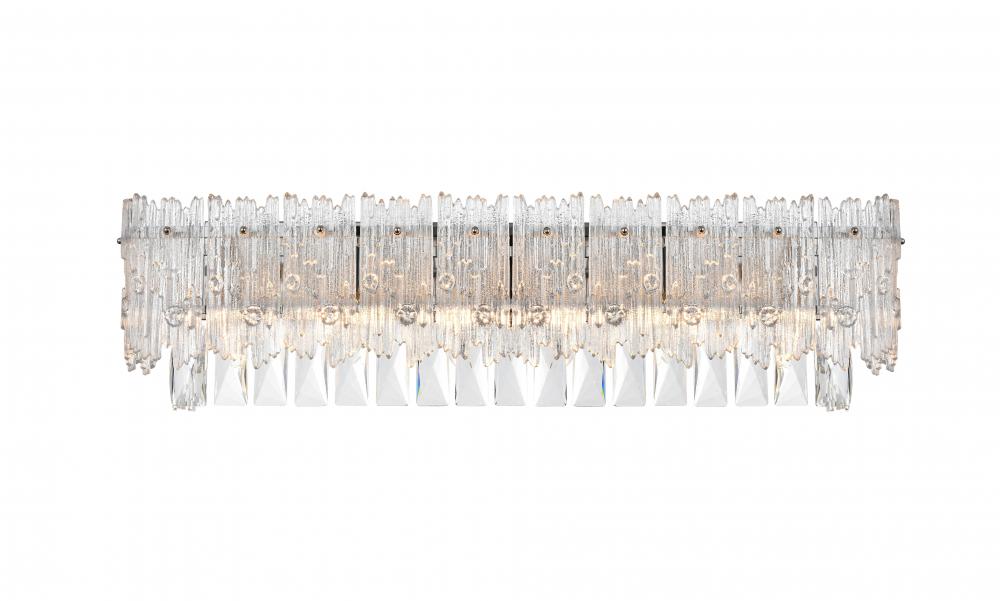 Emilia Wall Sconce L27"W6"H7" E12 L6 Chrome