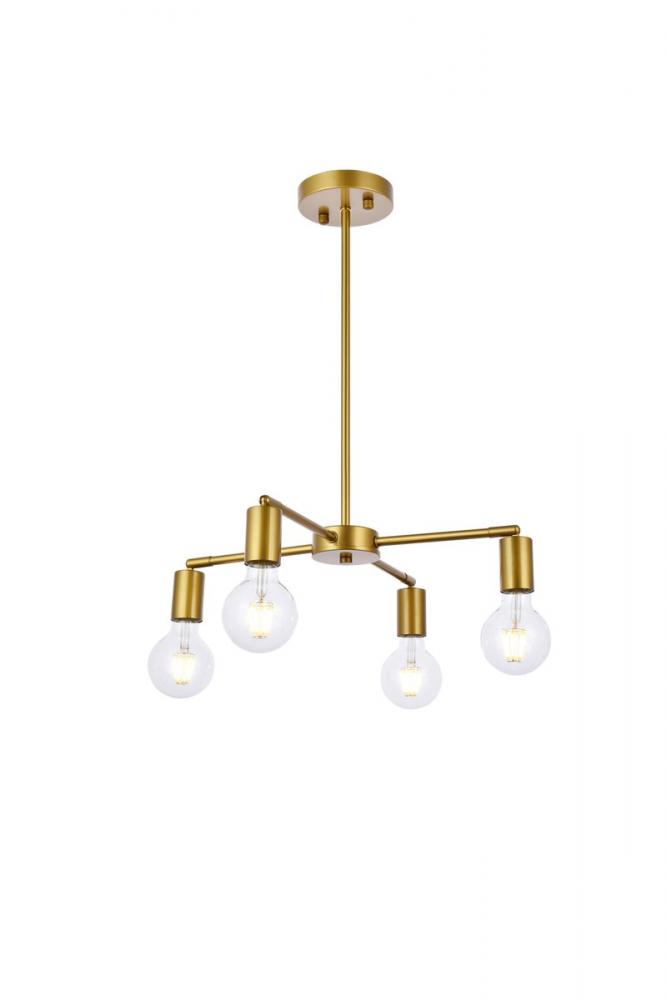 Cairo Pendant Lamp D22.2"H3.4" Brass