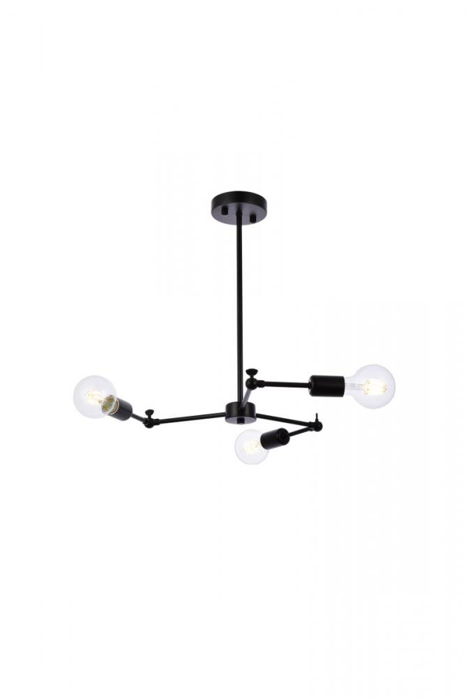 Furlong Pendant Lamp D28.4"H1.6" Black