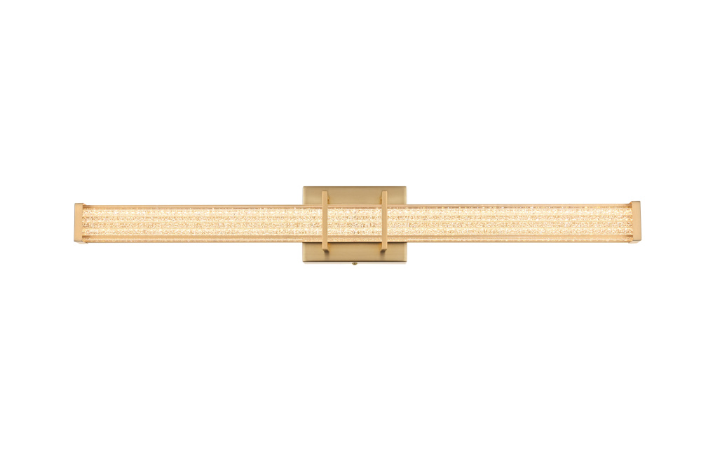 Wall Sconce L31" E4.5" H4.3" LED 18W 3CCT Satin Gold