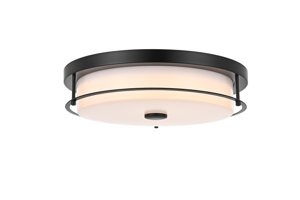 Kolson 16 inch LED Flush Mount in Black