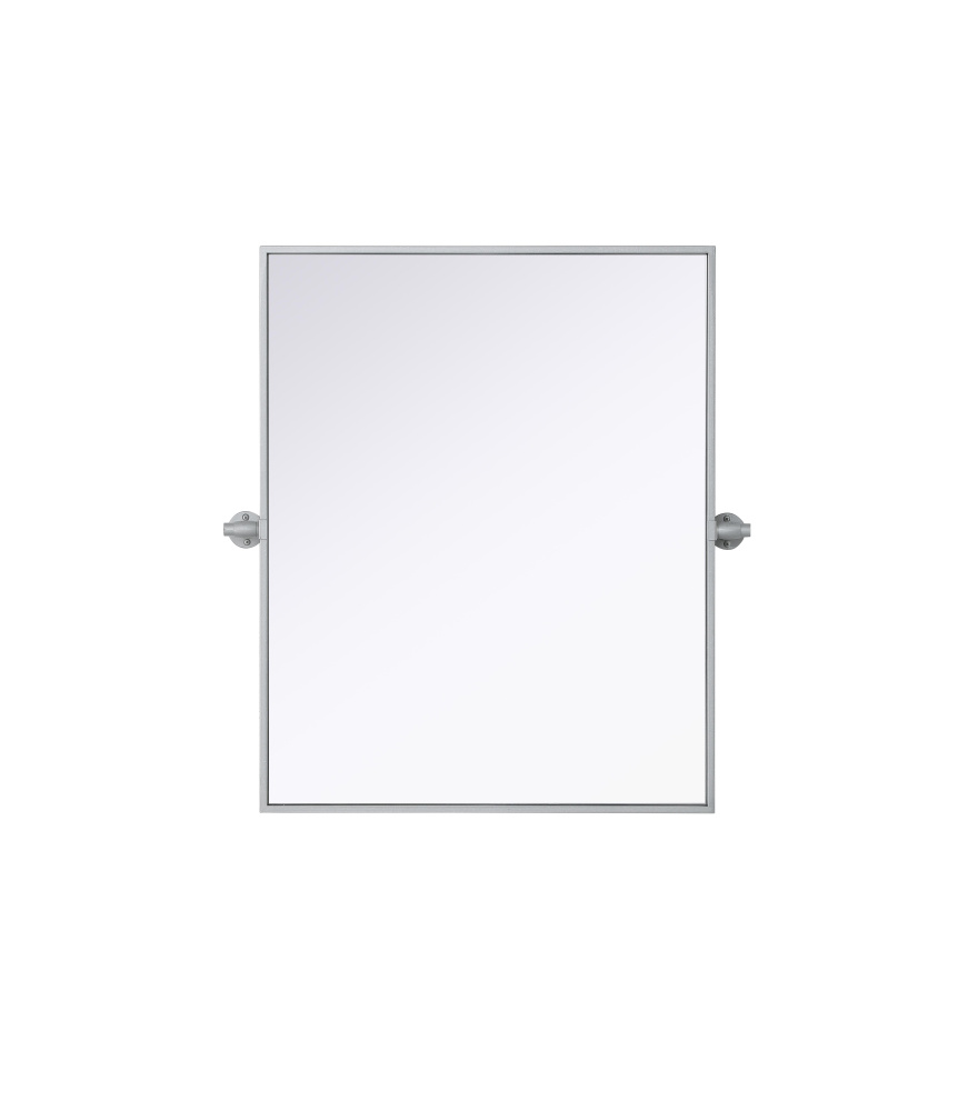 Metal Frame Mirror 24"W x 30"H Silver