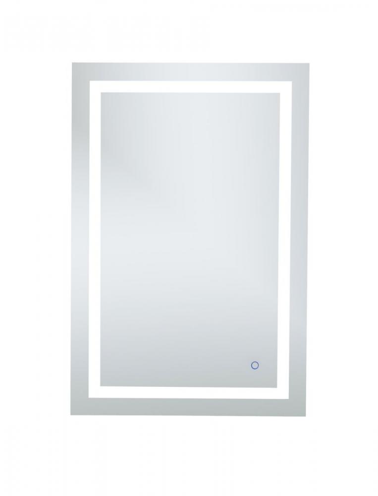 Helios 27in x 40in Hardwired LED mirror with touch sensor and color changing temperature