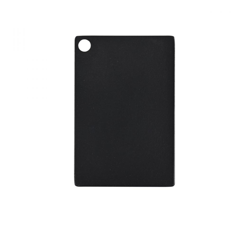 Metal Finish sample in matte black