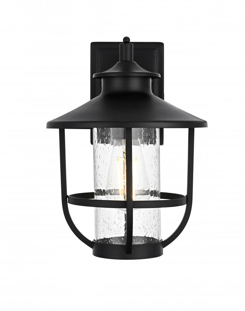 Wall sconce W6.5" H12" E6" L1 Black