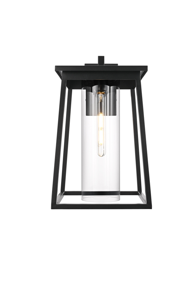 Wall sconce W11" E11.5" H18" L1 Black (1Box)