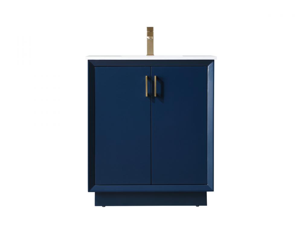 Vanity Cabinet 2Dr 30"W x 22"D x 35"H blue