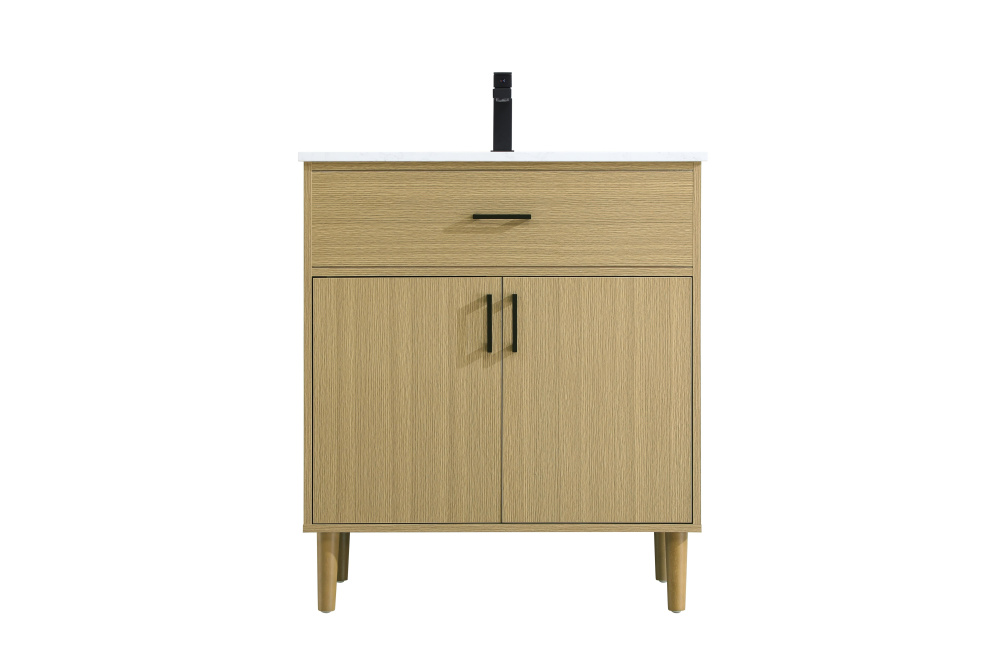 Chandler 30 inch Single Bathroom Vanity in Honey Brown